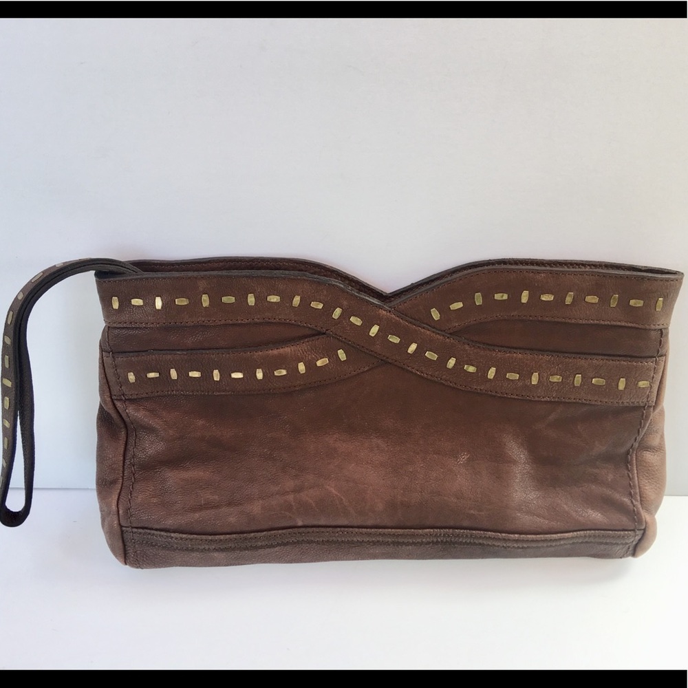 Banana Republic leather clutch